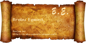 Brebu Egmont névjegykártya